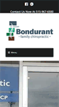 Mobile Screenshot of bondurantchiro.com